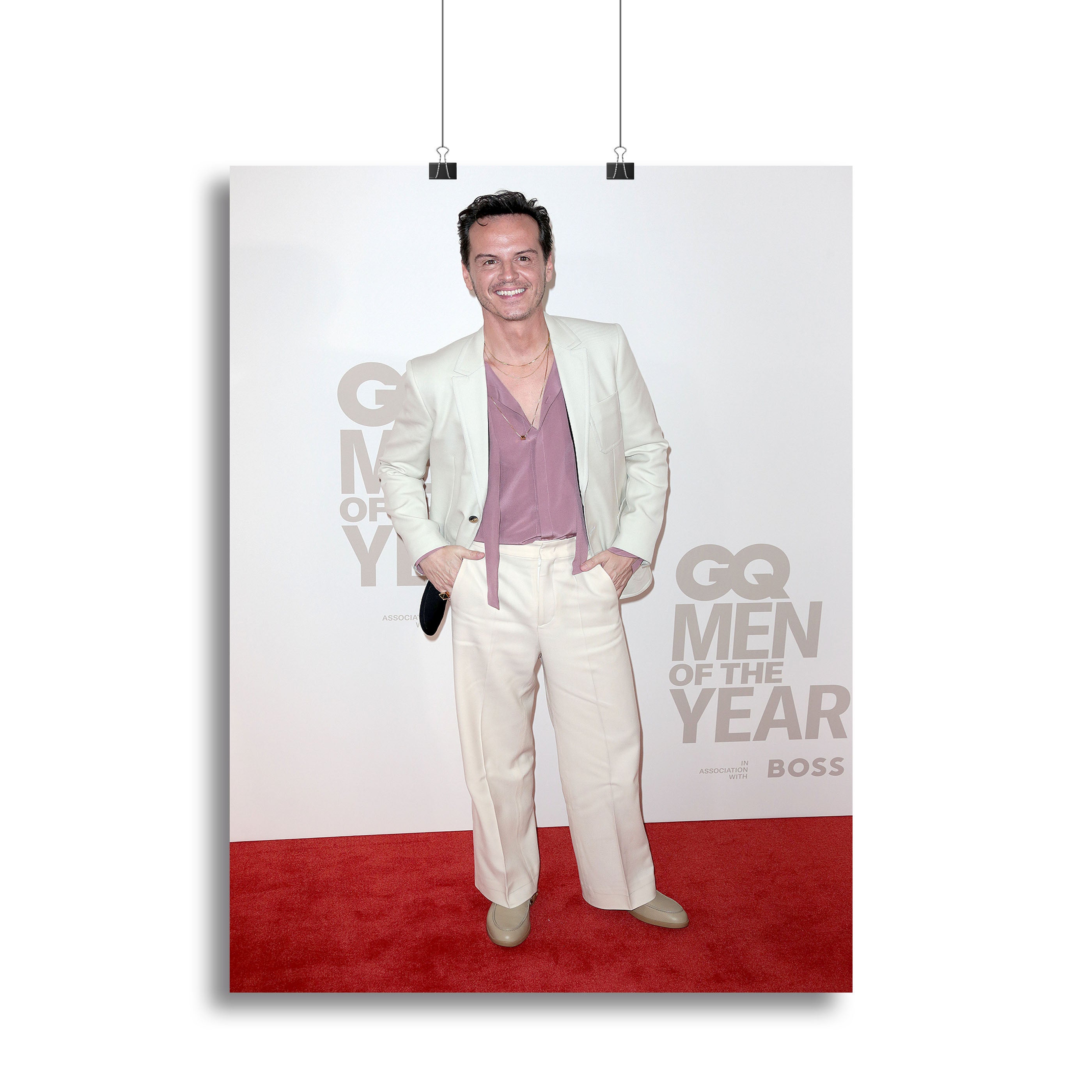 Andrew Scott at GQ Men of the Year awards Canvas Print or Poster - Canvas Art Rocks - 2