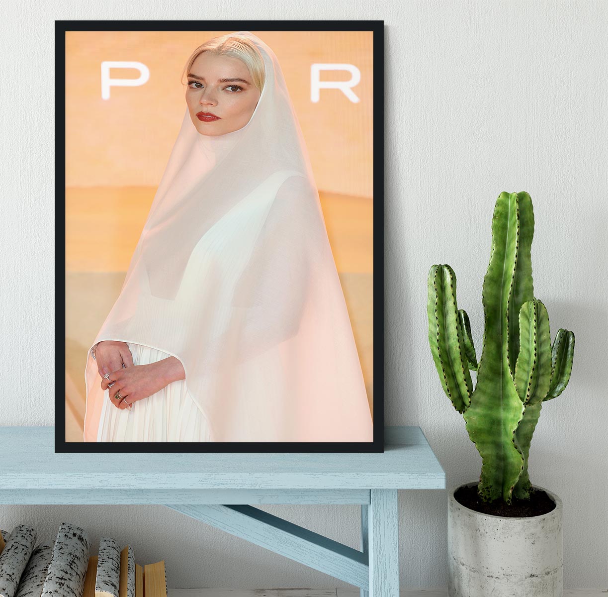 Anya Taylor Joy at the premiere of Dune part two Framed Print - Canvas Art Rocks - 2