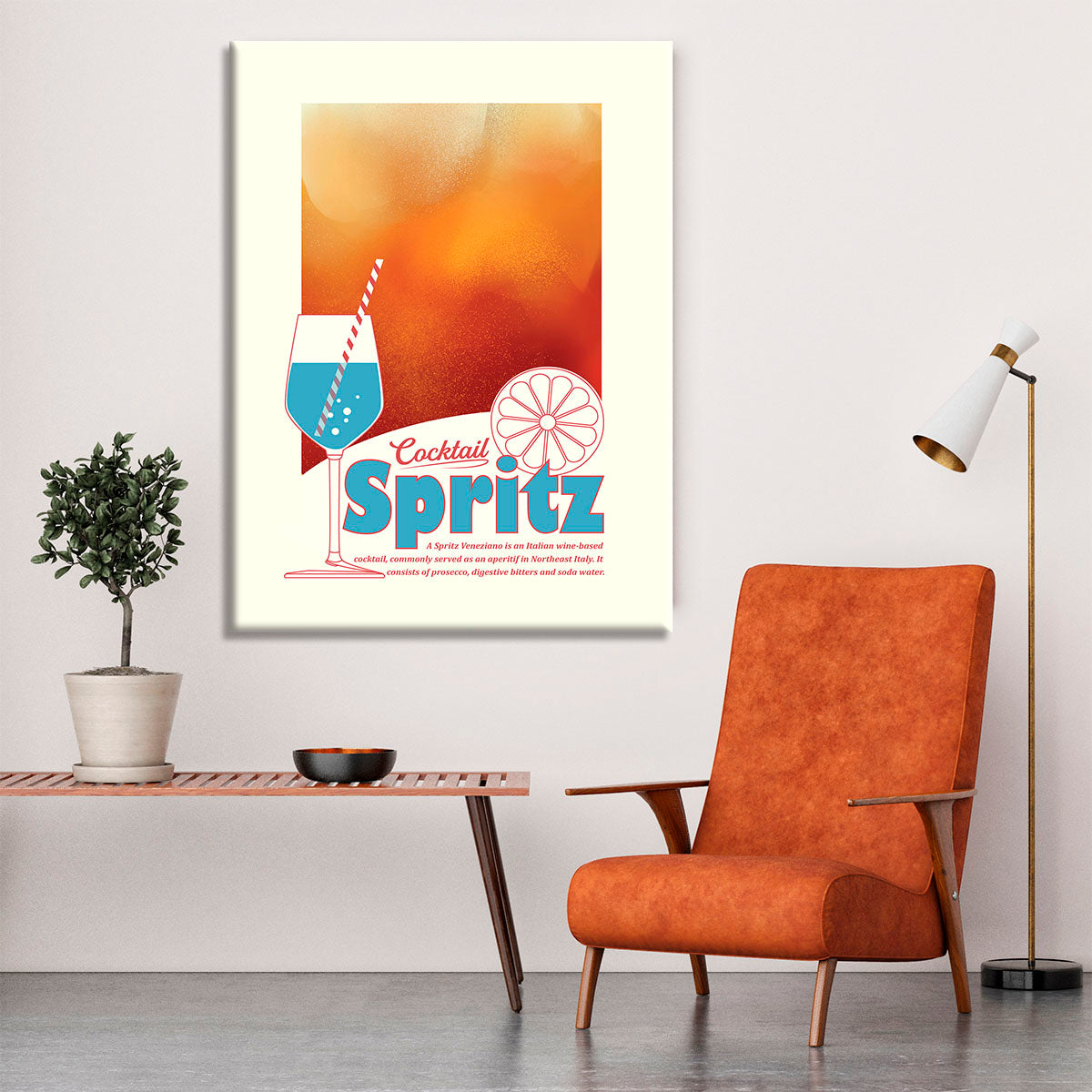 Aperol Spritz print Canvas Print or Poster - Canvas Art Rocks - 6