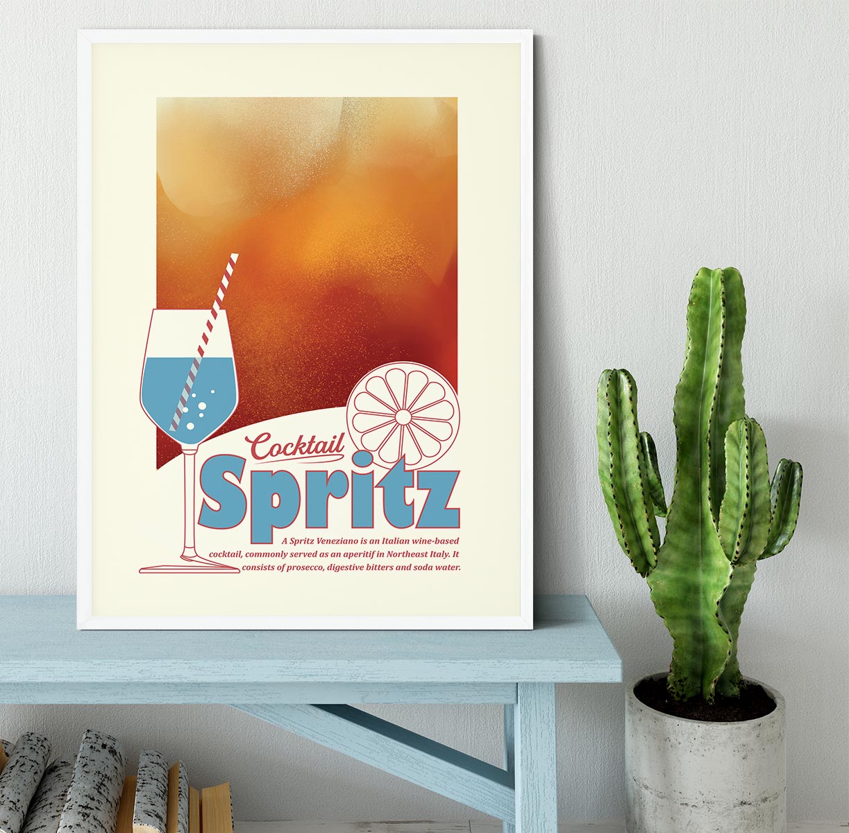 Aperol Spritz print Framed Print - Canvas Art Rocks -6