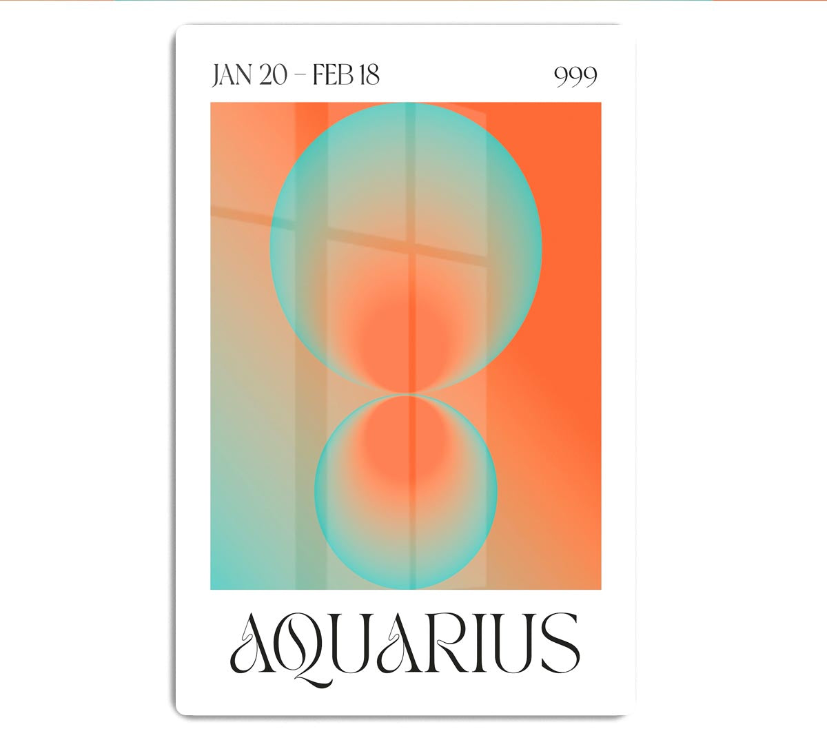 Aquarius Zodiac Insight Poster Acrylic Block - Canvas Art Rocks - 1