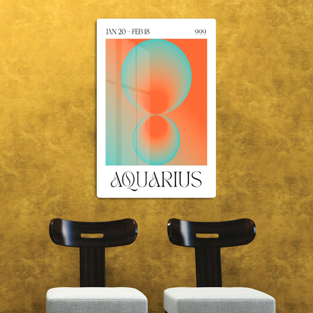 Aquarius Zodiac Insight Poster Acrylic Block - Canvas Art Rocks - 2