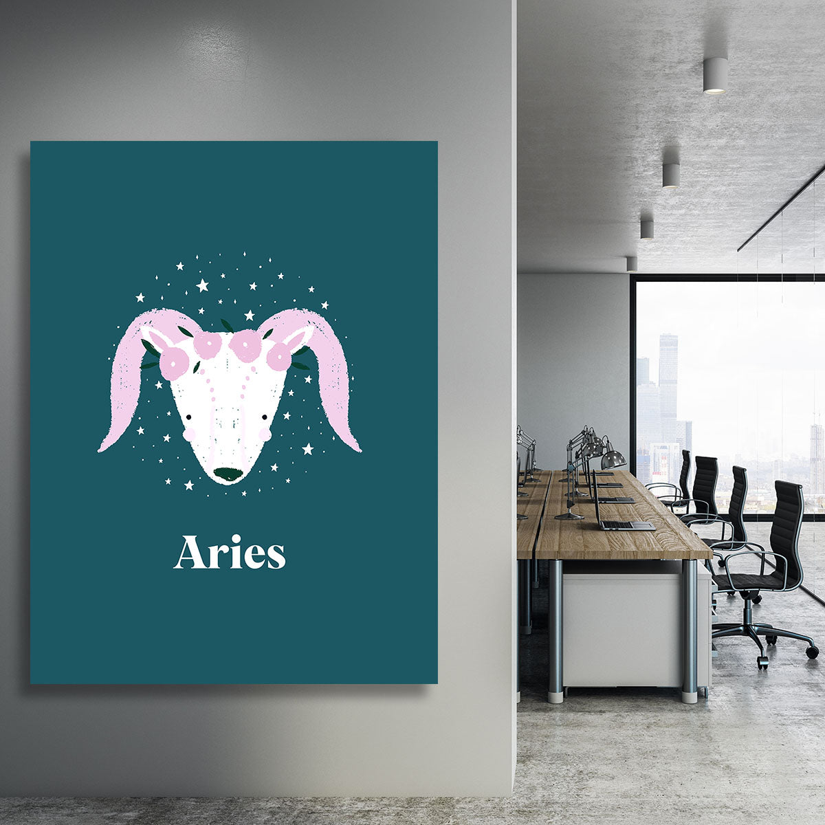 Aries Empowerment Print Canvas Print or Poster - Canvas Art Rocks - 3