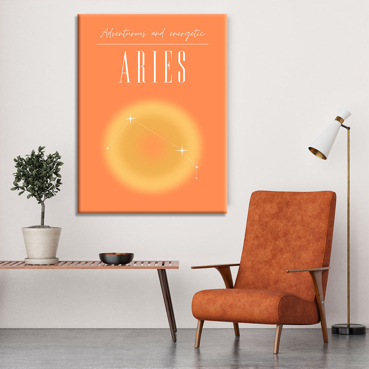 Aries Zodiac Passion Print Canvas Print or Poster - Canvas Art Rocks - 6