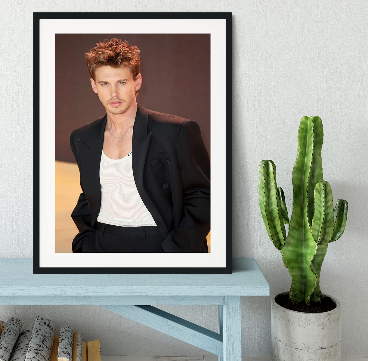 Austin Butler at the premiere of Dune part two Framed Print - Canvas Art Rocks - 1