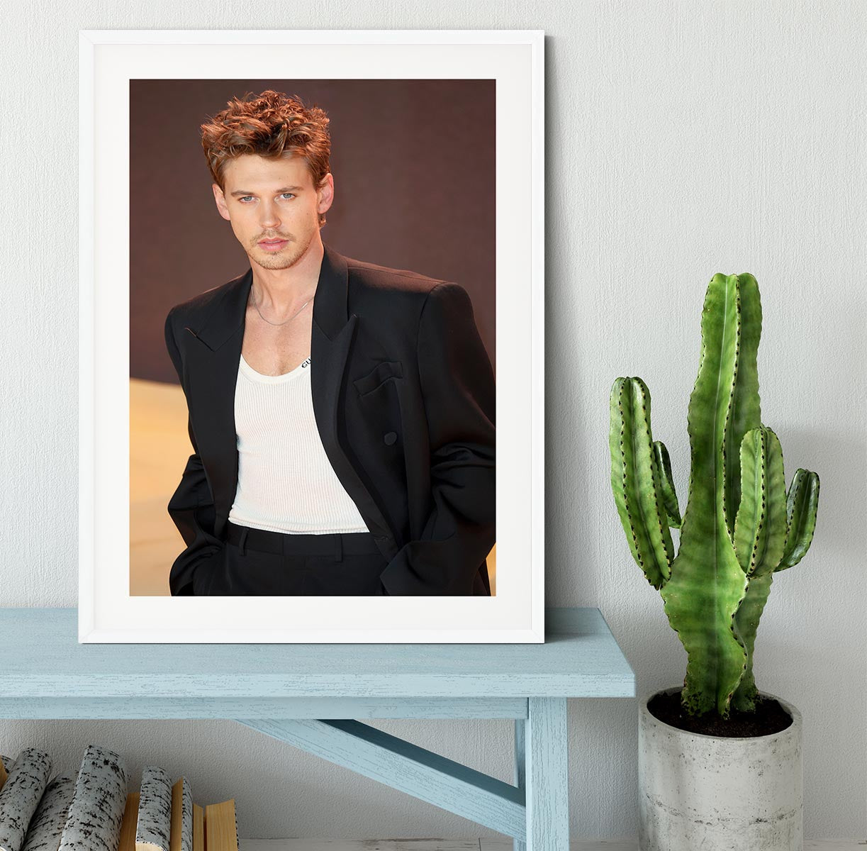 Austin Butler at the premiere of Dune part two Framed Print - Canvas Art Rocks - 5