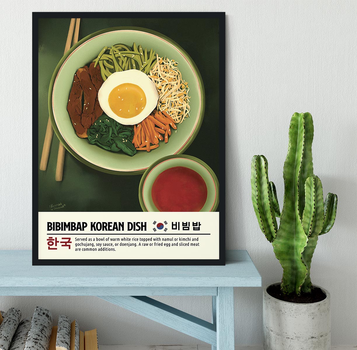 Bibimbap Framed Print - Canvas Art Rocks - 2