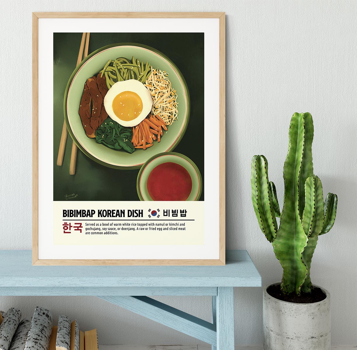 Bibimbap Framed Print - Canvas Art Rocks - 3