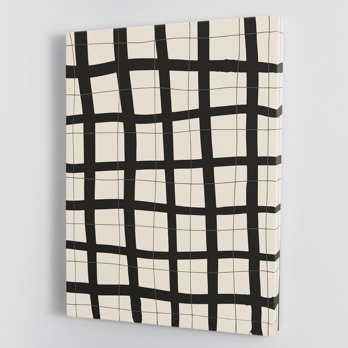 Black Grid Canvas Print or Poster - 1x - 1