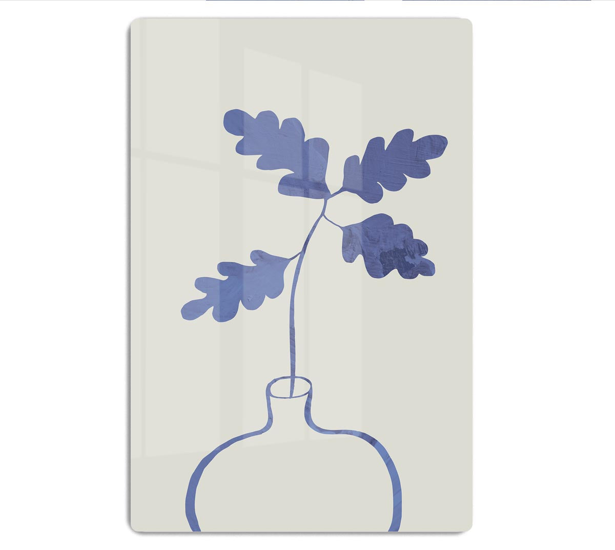 Blue Oak Plant Acrylic Block - 1x - 1