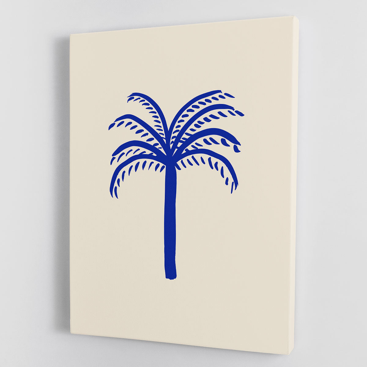Blue Palm Canvas Print or Poster - 1x - 1