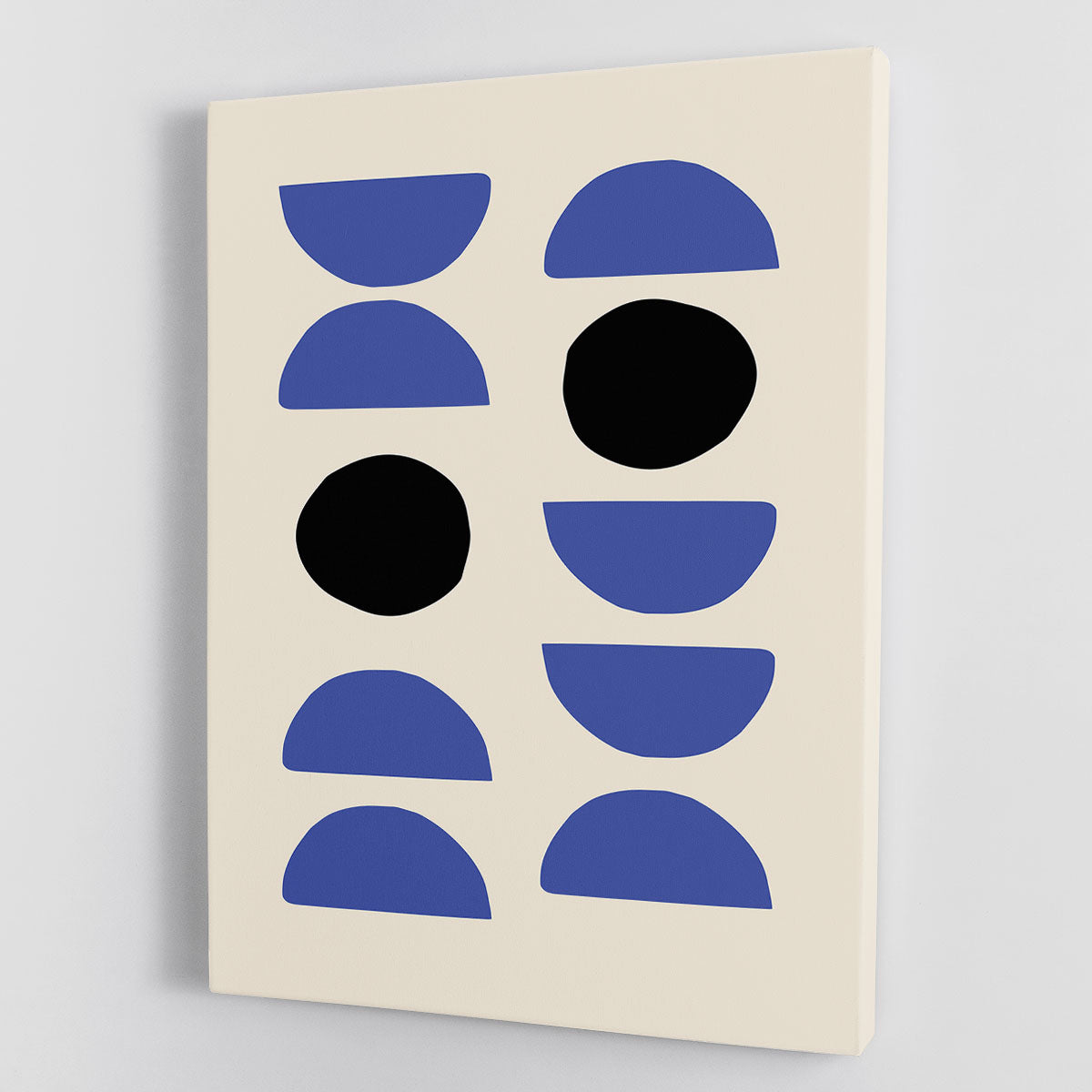 Blue Shapes Canvas Print or Poster - 1x - 1