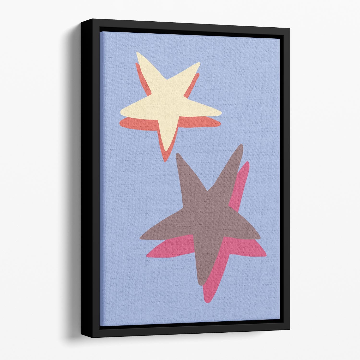 Blue Star Floating Framed Canvas - 1x - 1