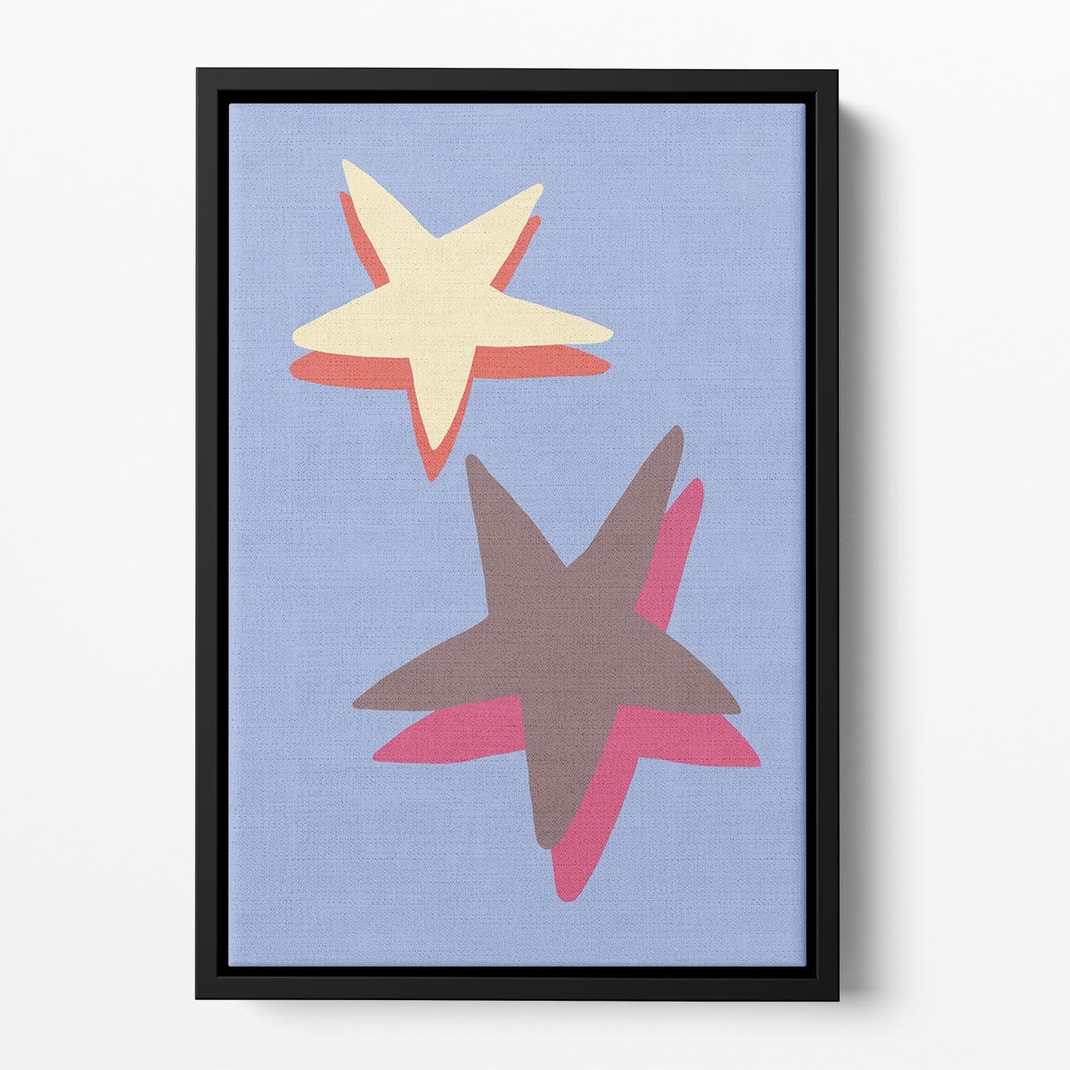 Blue Star Floating Framed Canvas - 1x - 2