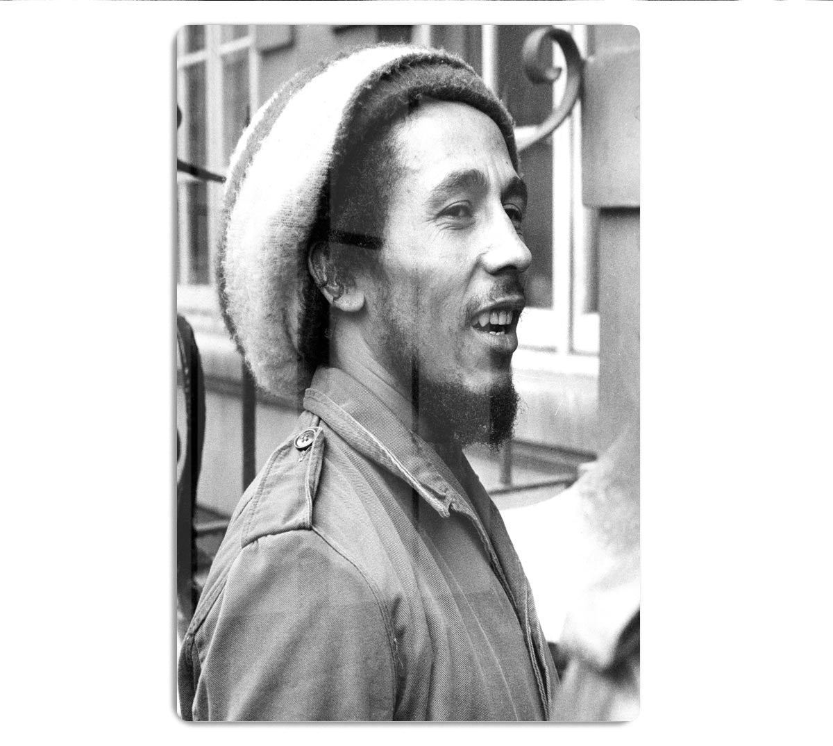 Bob Marley in 1977 Acrylic Block - Canvas Art Rocks - 1