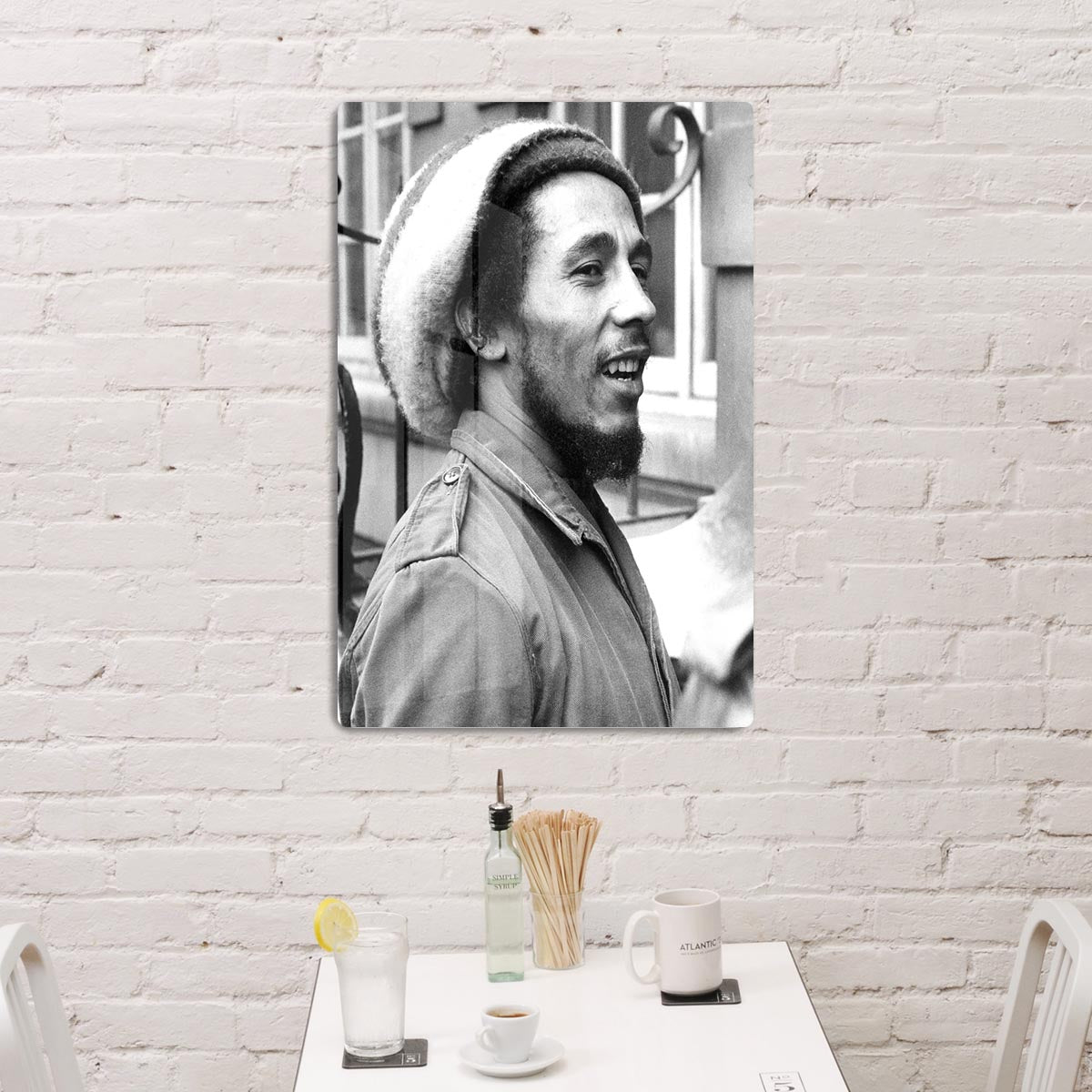 Bob Marley in 1977 Acrylic Block - Canvas Art Rocks - 3