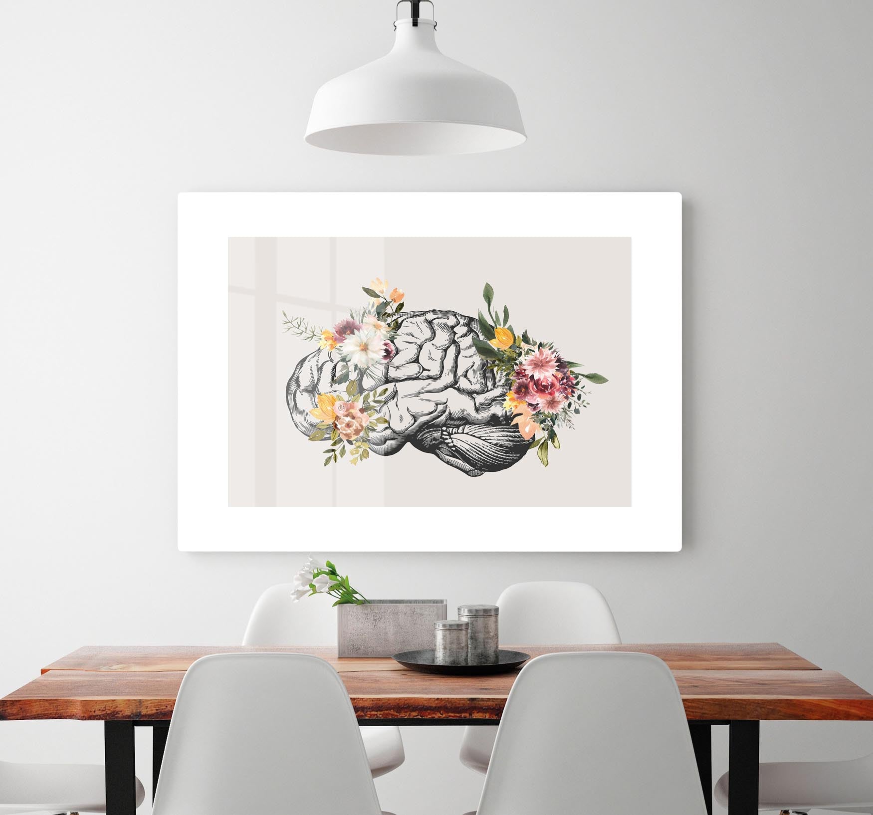 Brain Bloom Acrylic Block - Canvas Art Rocks - 2