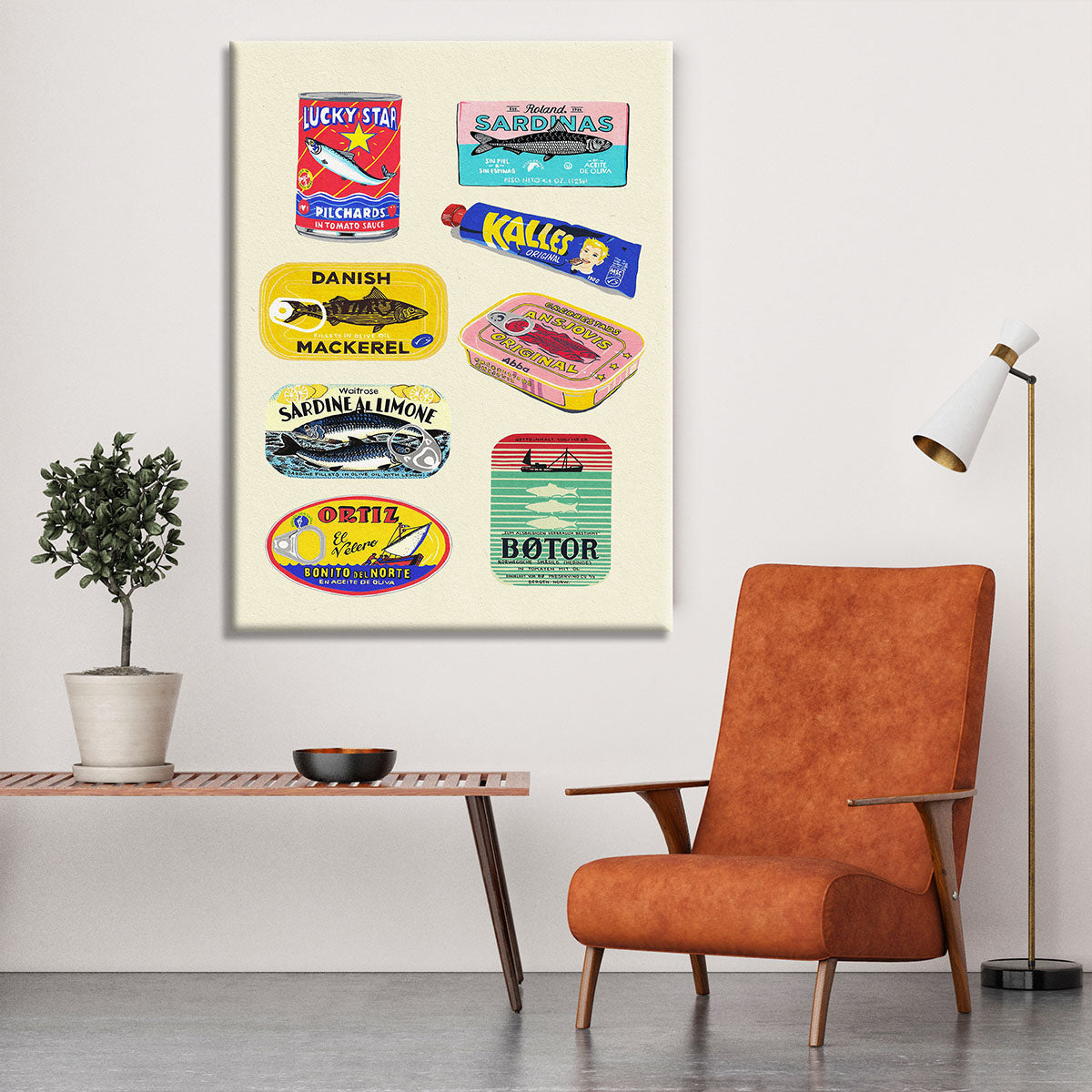 Canned Fish Canvas Print or Poster - Canvas Art Rocks - 6