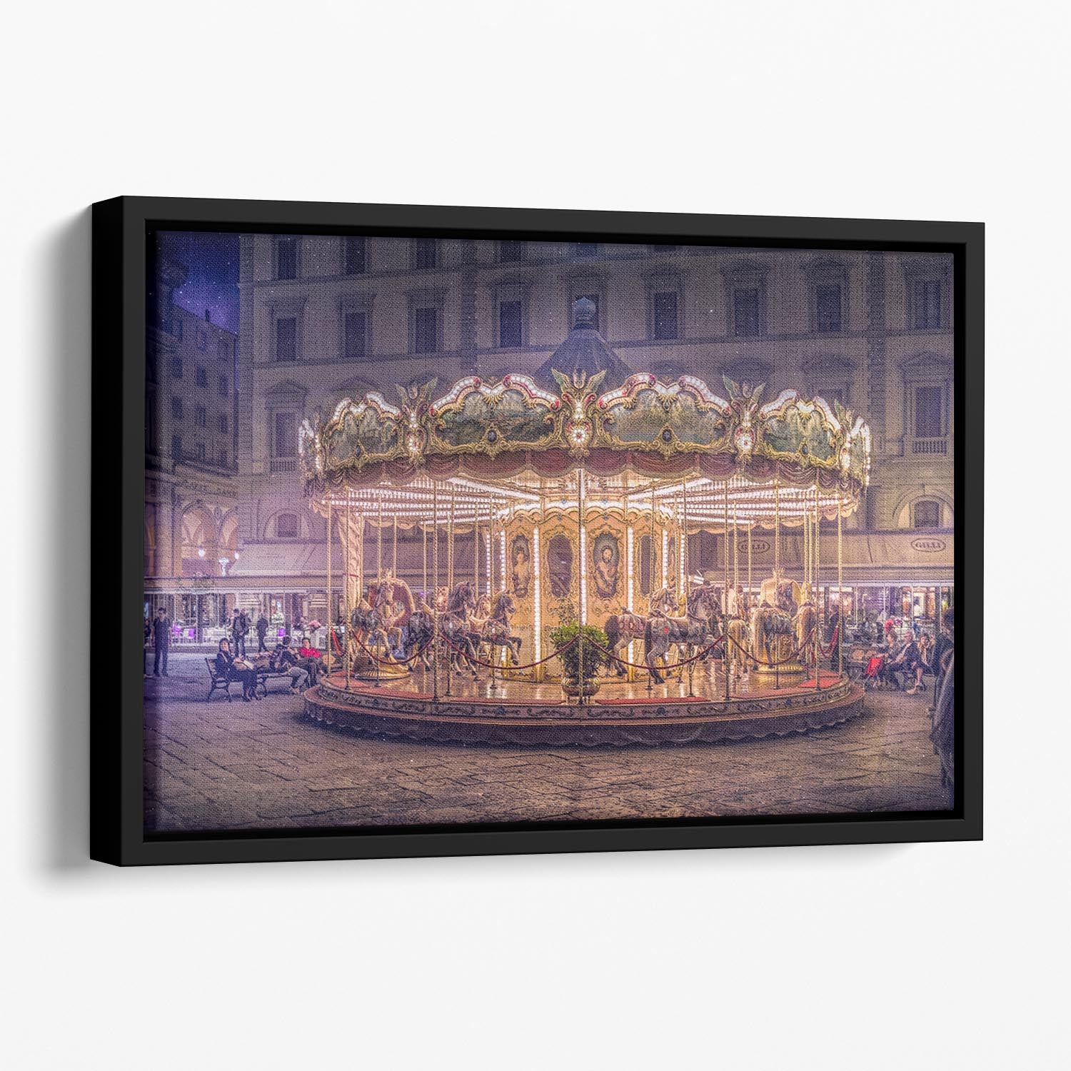 Carousel Floating Framed Canvas - 1x - 1