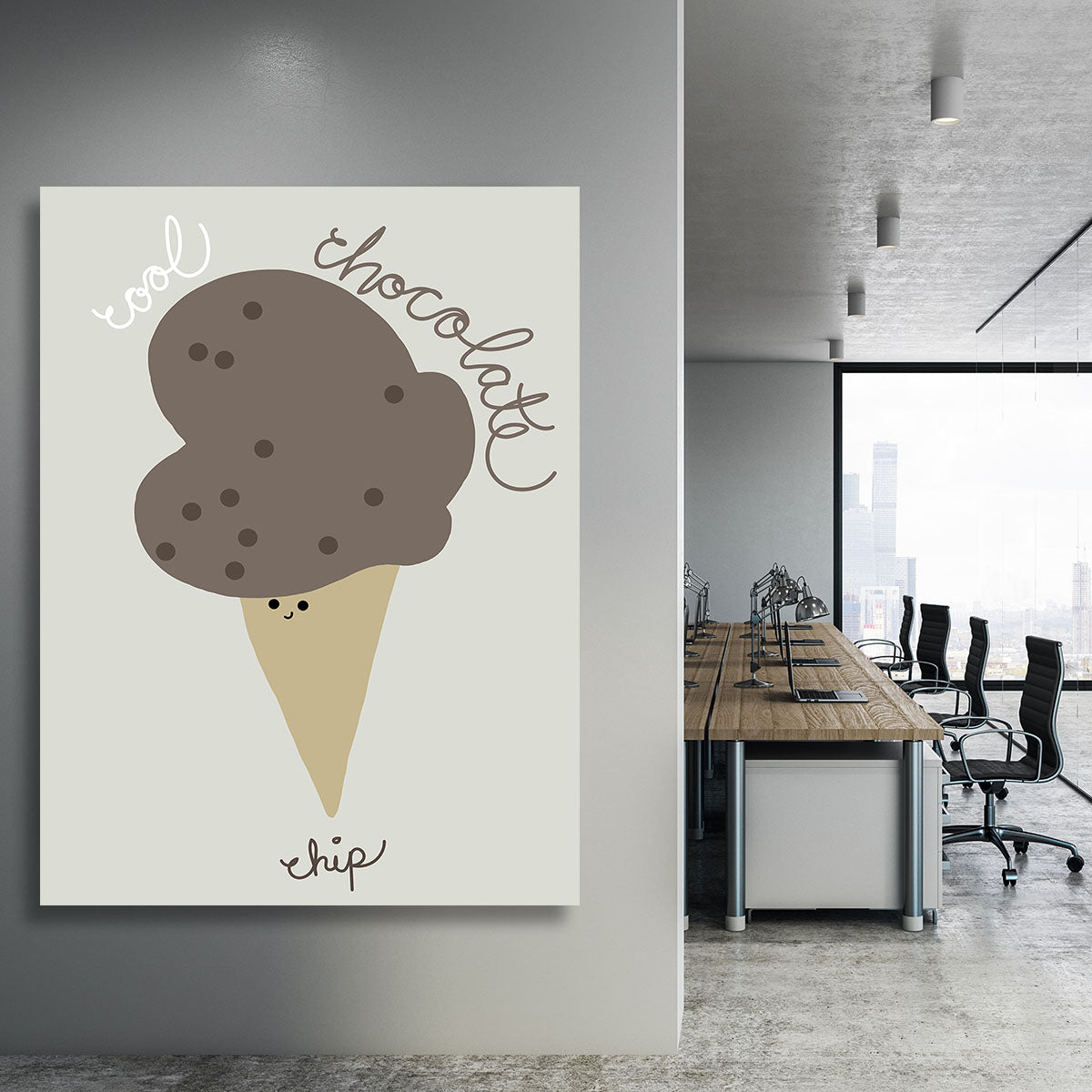 Chocolate Chip Canvas Print or Poster - 1x - 3