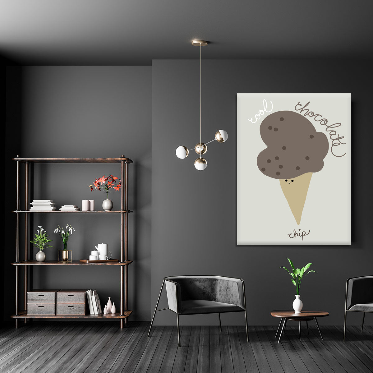 Chocolate Chip Canvas Print or Poster - 1x - 5