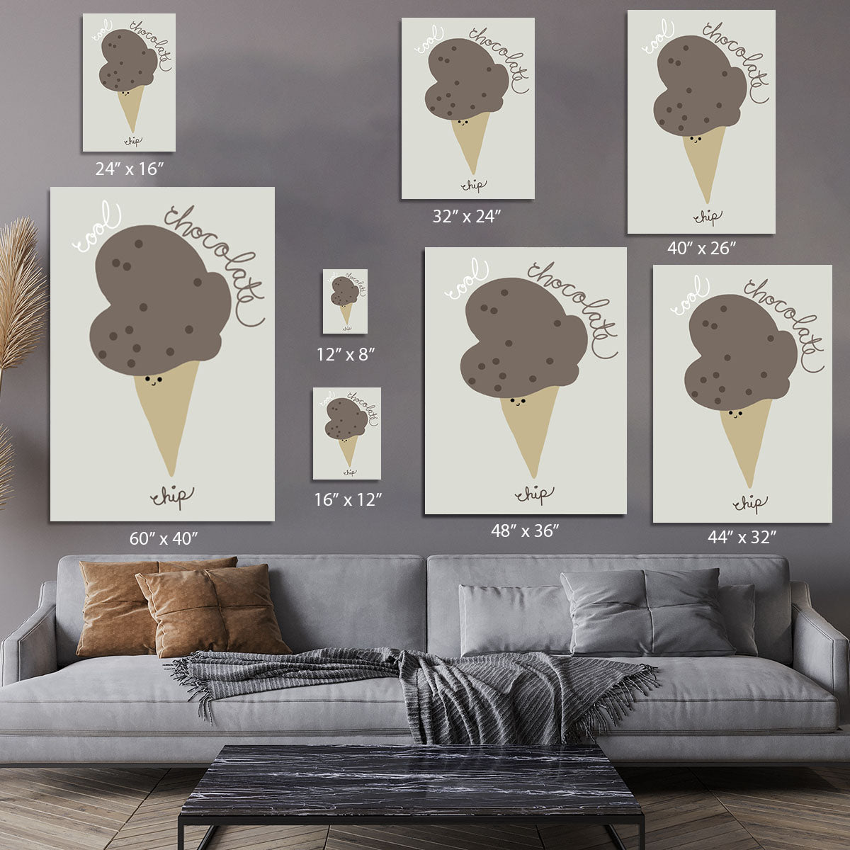 Chocolate Chip Canvas Print or Poster - 1x - 7