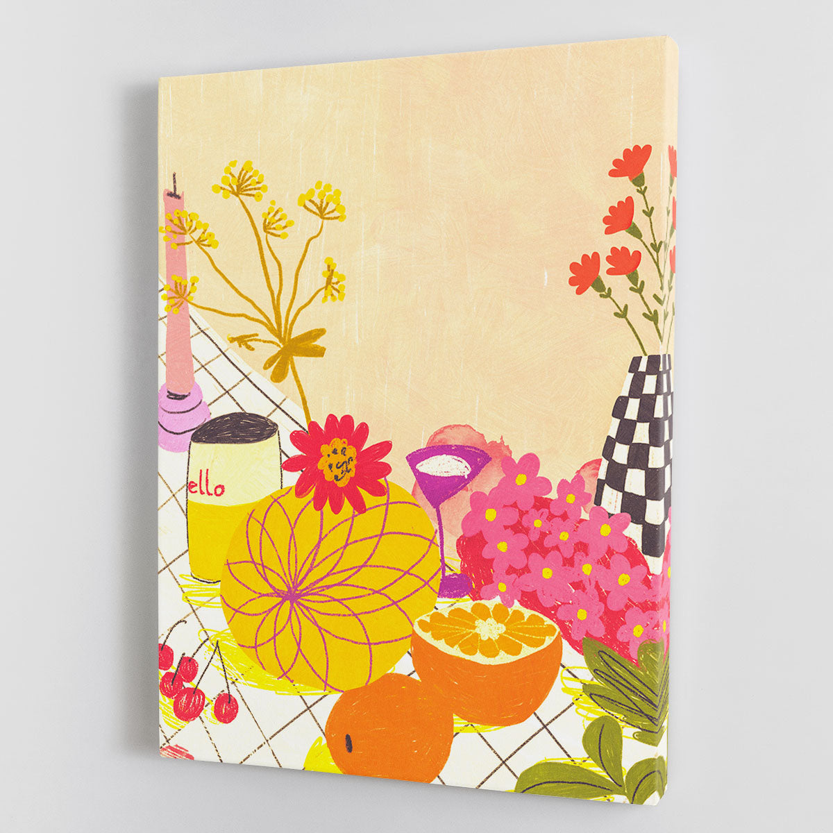 Citrus and flowers Canvas Print or Poster - Canvas Art Rocks - 1
