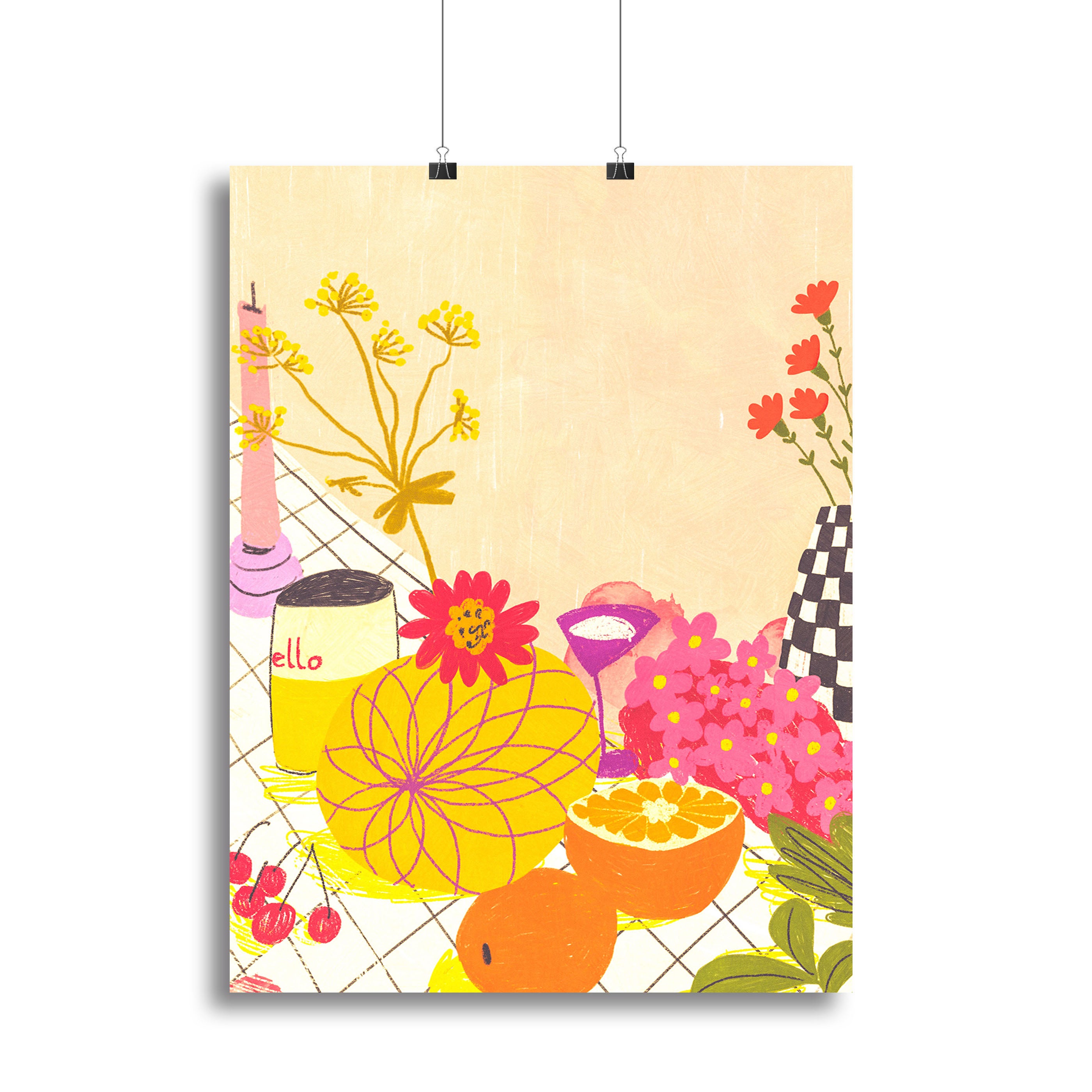 Citrus and flowers Canvas Print or Poster - Canvas Art Rocks - 2