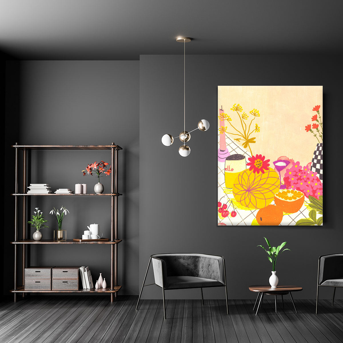 Citrus and flowers Canvas Print or Poster - Canvas Art Rocks - 5