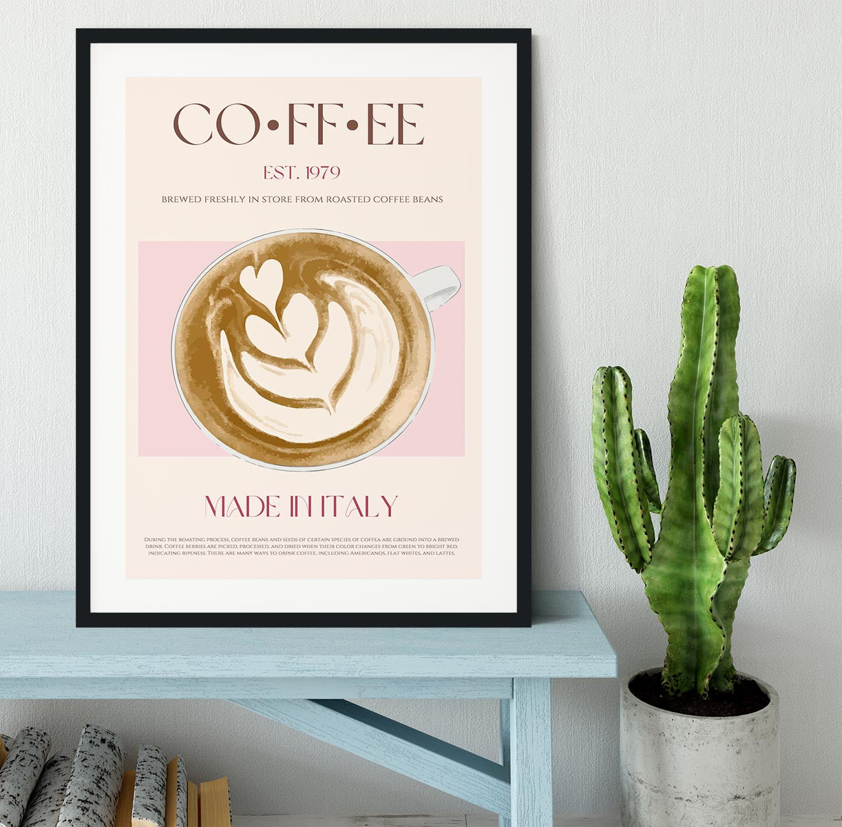 Coffee Print Framed Print - Canvas Art Rocks - 1