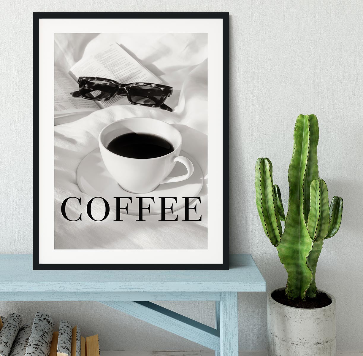 Coffee in Bed Framed Print - Canvas Art Rocks - 1