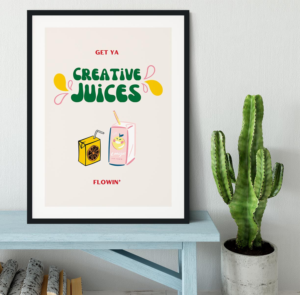 Creative Juices Print Framed Print - Canvas Art Rocks - 1