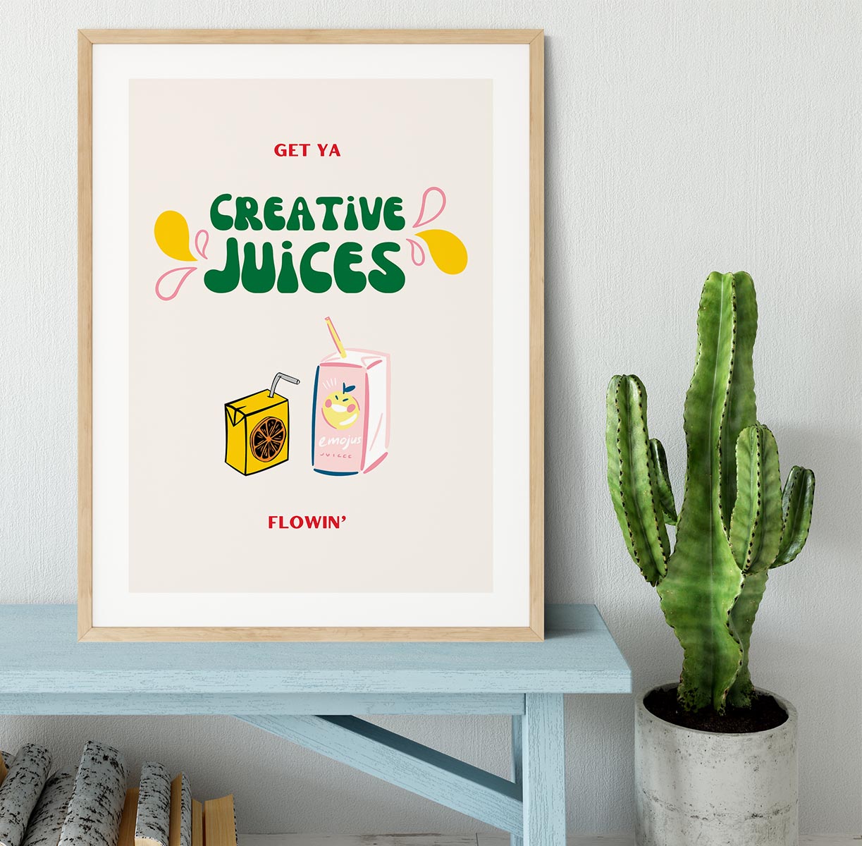 Creative Juices Print Framed Print - Canvas Art Rocks - 3