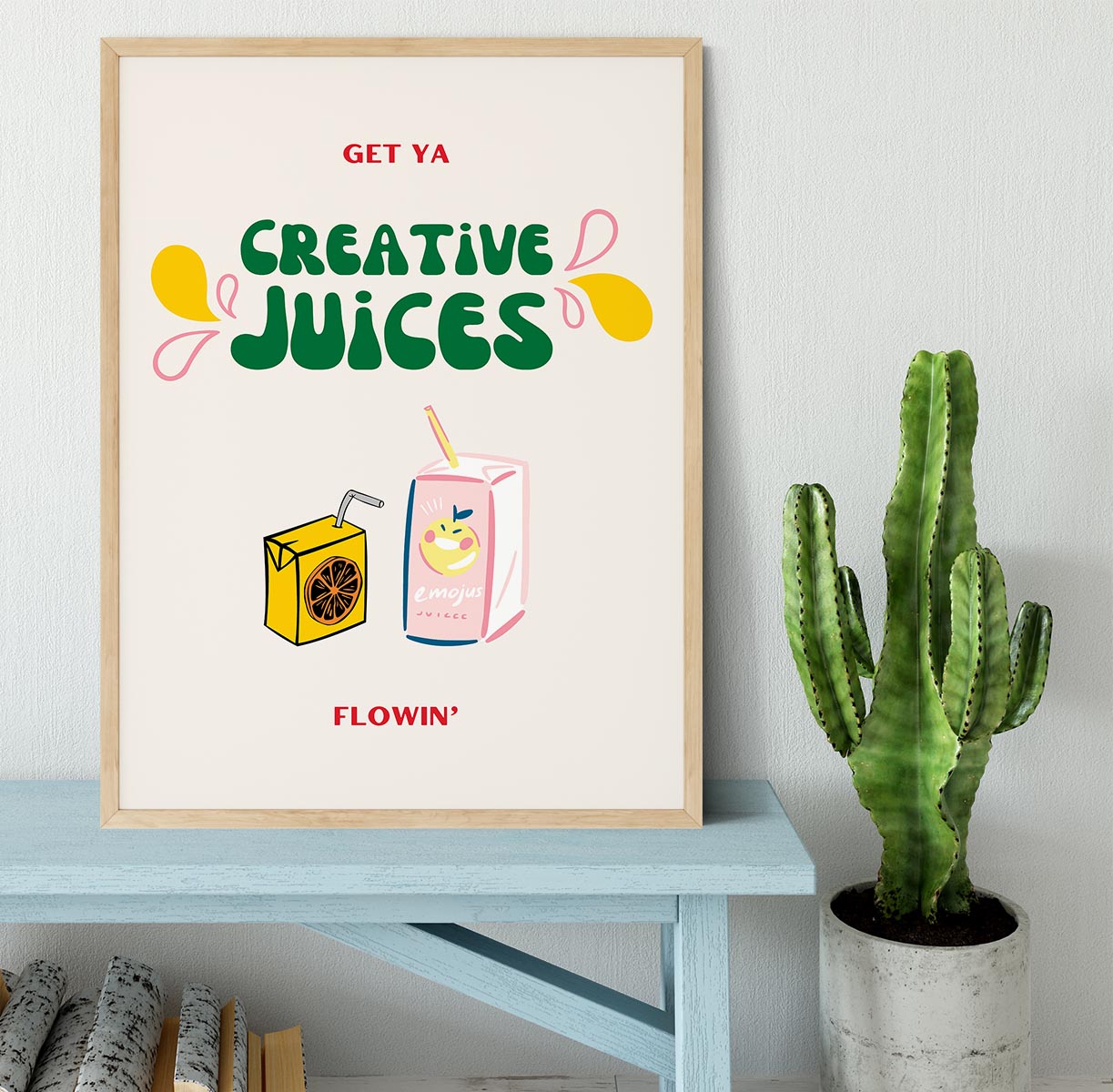 Creative Juices Print Framed Print - Canvas Art Rocks - 4