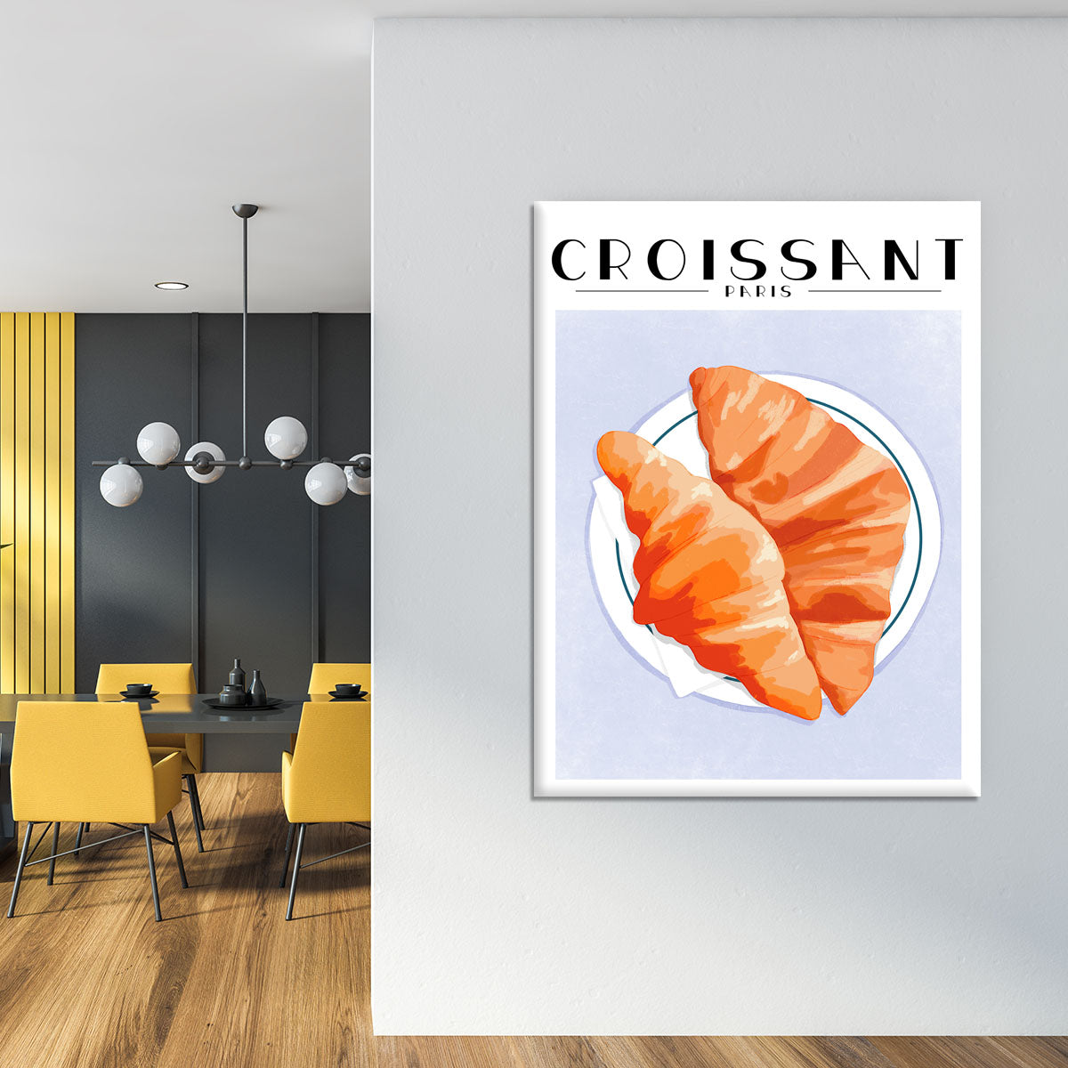 Croissant Paris Canvas Print or Poster - Canvas Art Rocks - 4