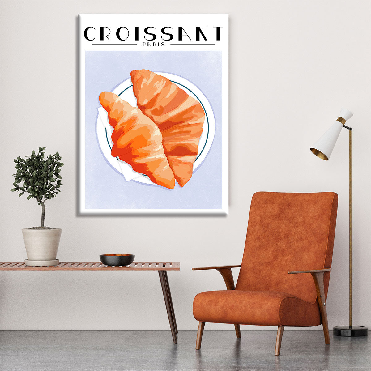 Croissant Paris Canvas Print or Poster - Canvas Art Rocks - 6