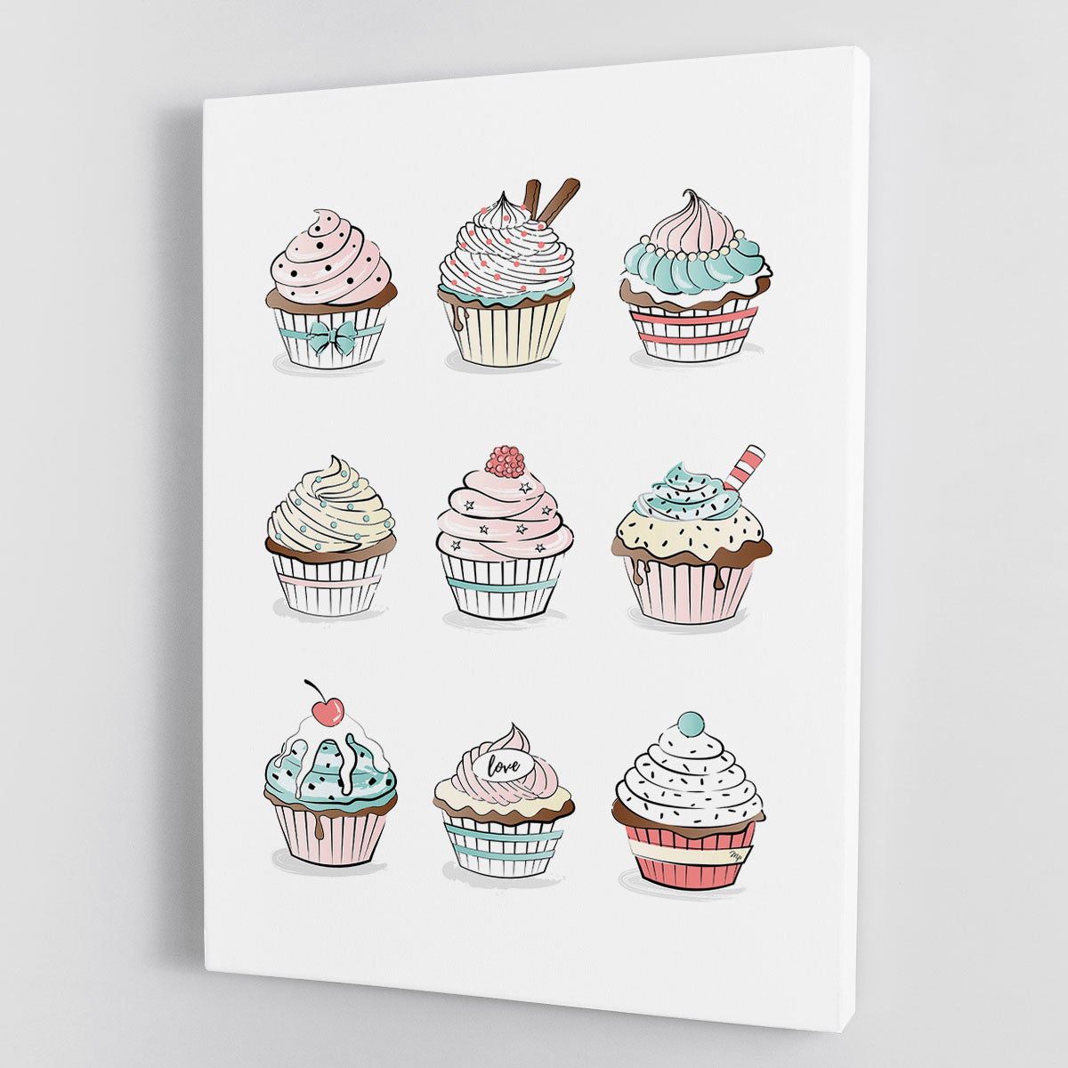 Cupcakes Canvas Print or Poster - Canvas Art Rocks - 1