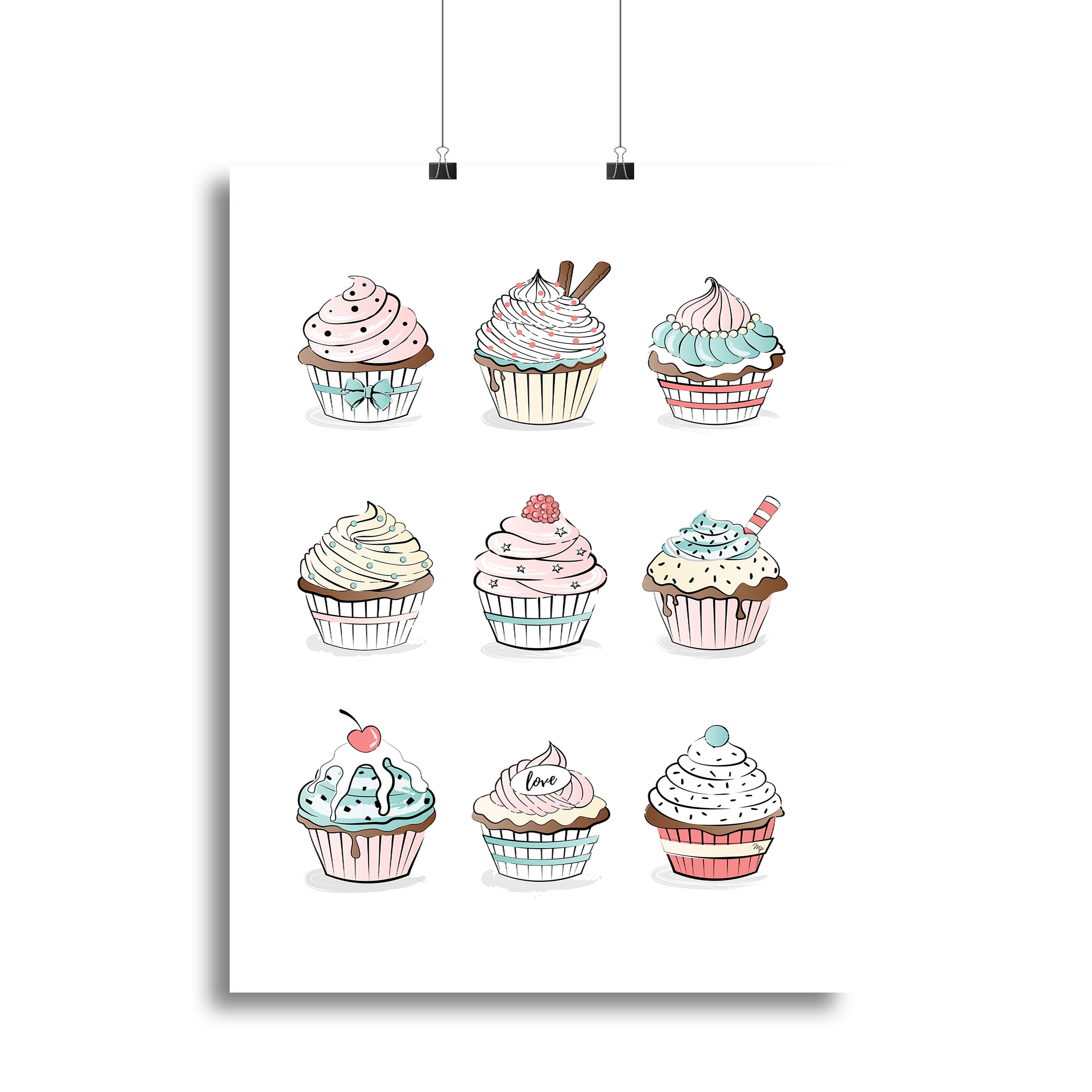 Cupcakes Canvas Print or Poster - Canvas Art Rocks - 2
