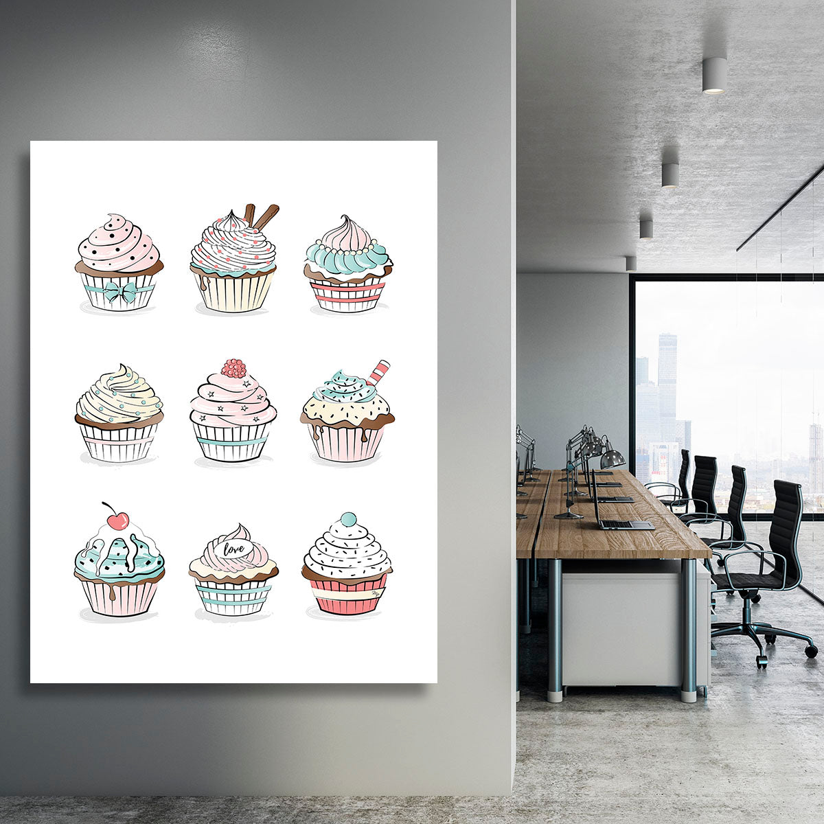 Cupcakes Canvas Print or Poster - Canvas Art Rocks - 3