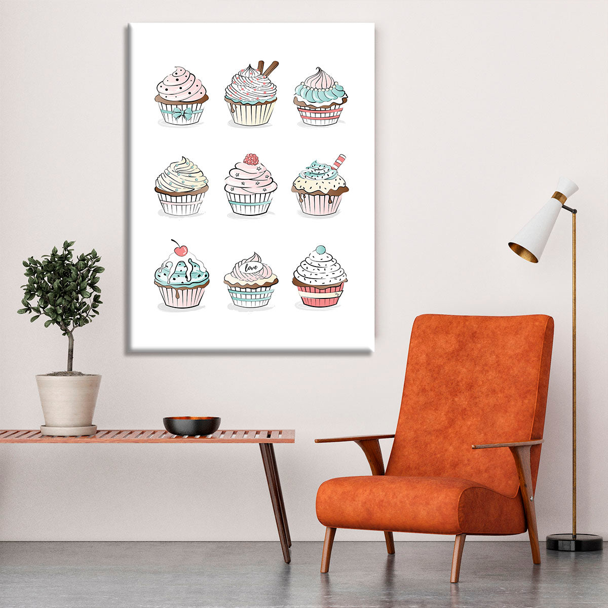 Cupcakes Canvas Print or Poster - Canvas Art Rocks - 6