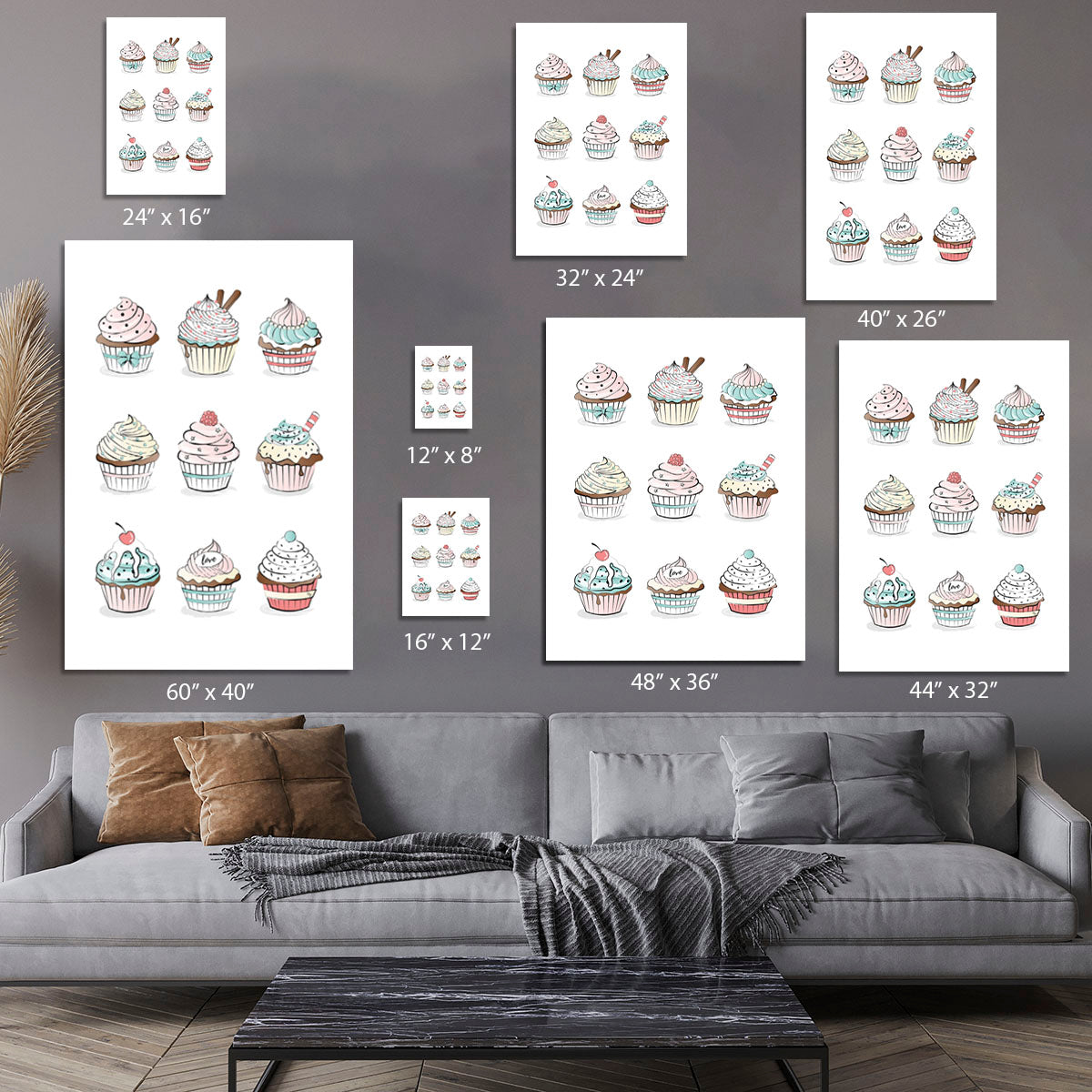 Cupcakes Canvas Print or Poster - Canvas Art Rocks - 7