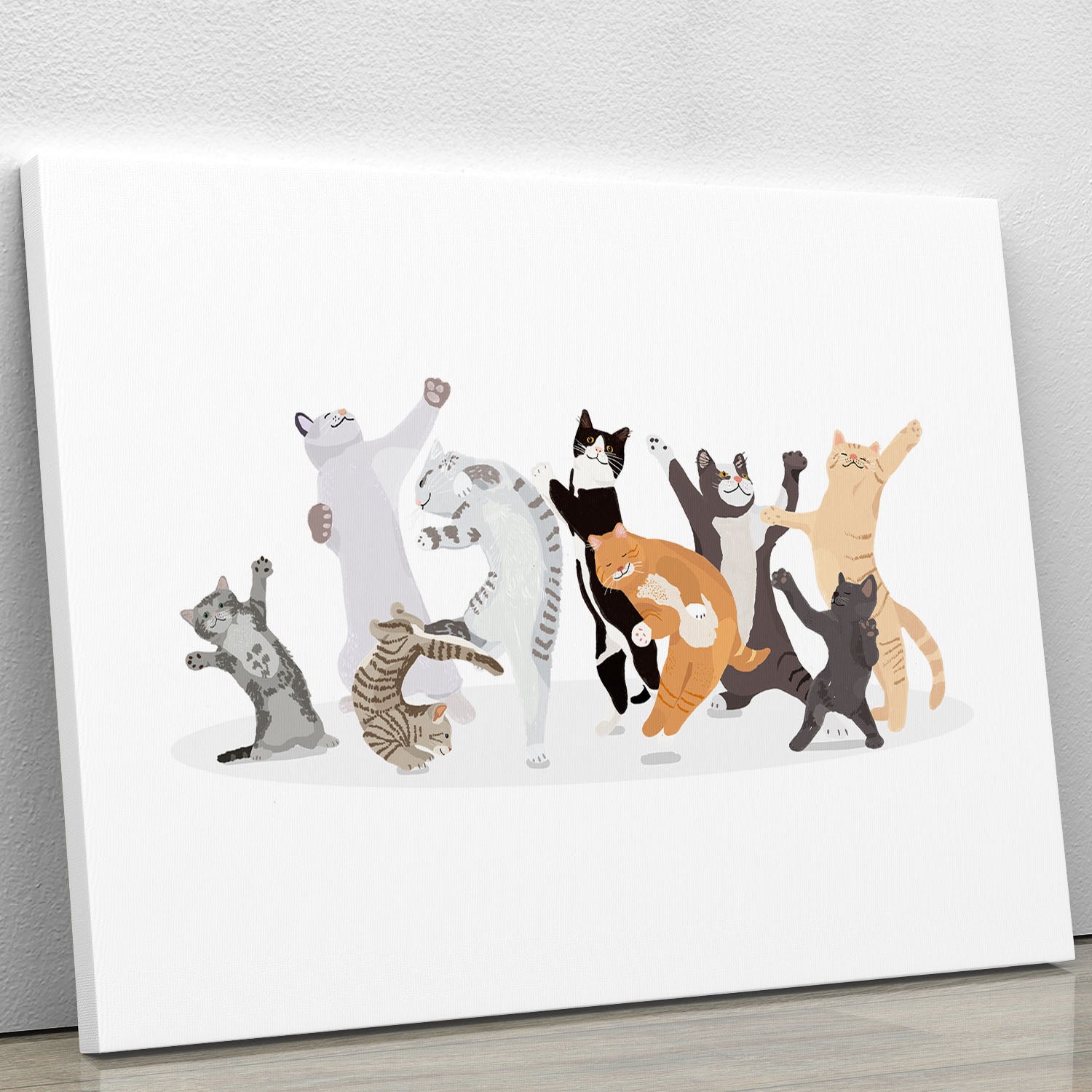 Dancing Cat Canvas Print or Poster - 1x - 1