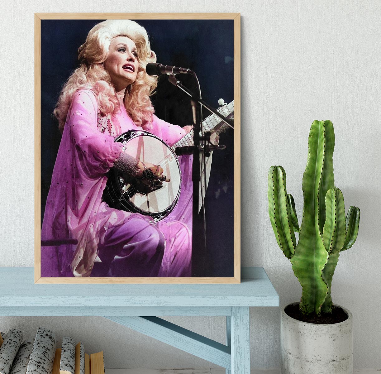 Dolly Parton Performing Framed Print - Canvas Art Rocks - 4