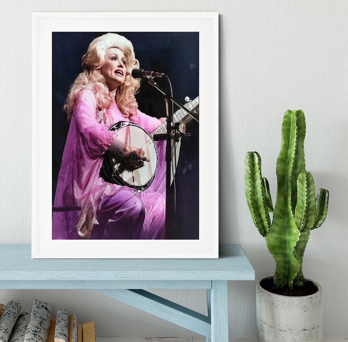 Dolly Parton Performing Framed Print - Canvas Art Rocks - 5