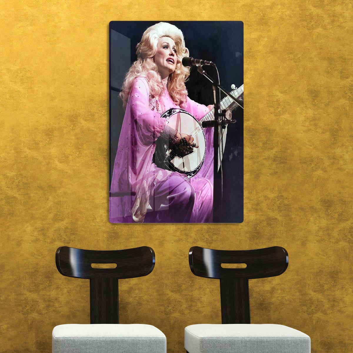 Dolly Parton Performing Acrylic Block - Canvas Art Rocks - 2