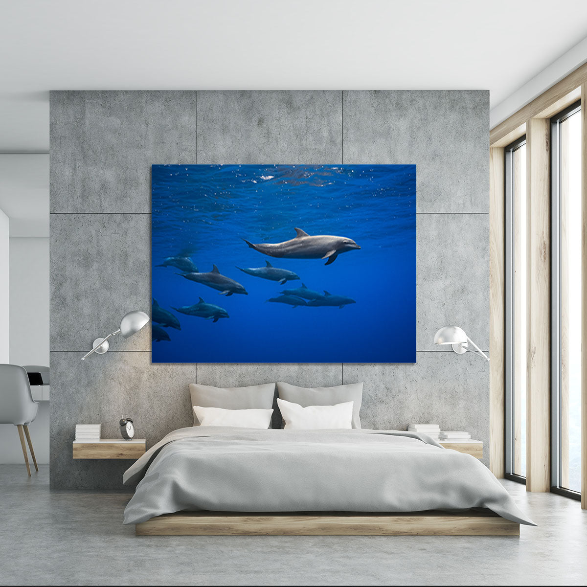 Dolphins Canvas Print or Poster - 1x - 5