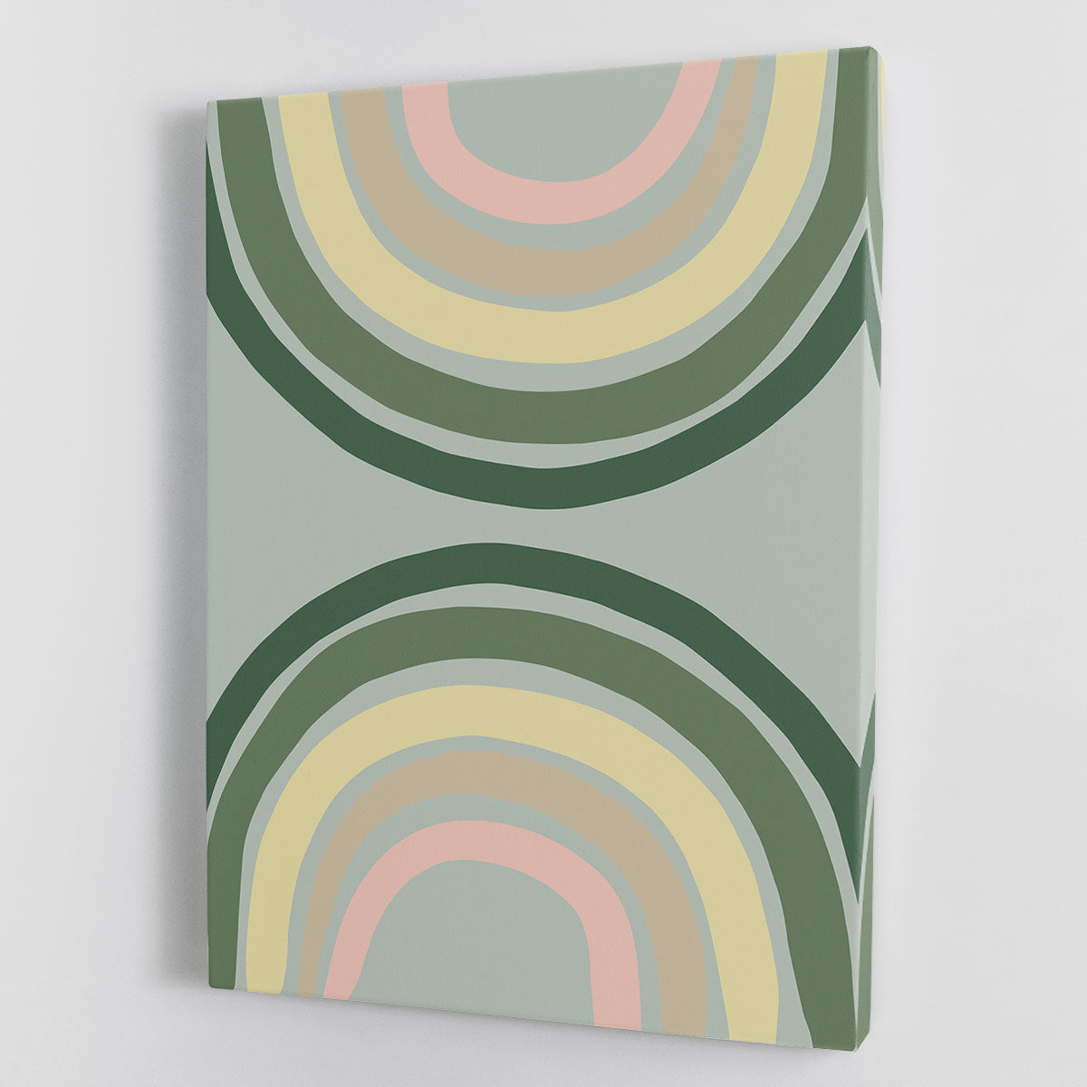 Double Rainbow Green Canvas Print or Poster - 1x - 1
