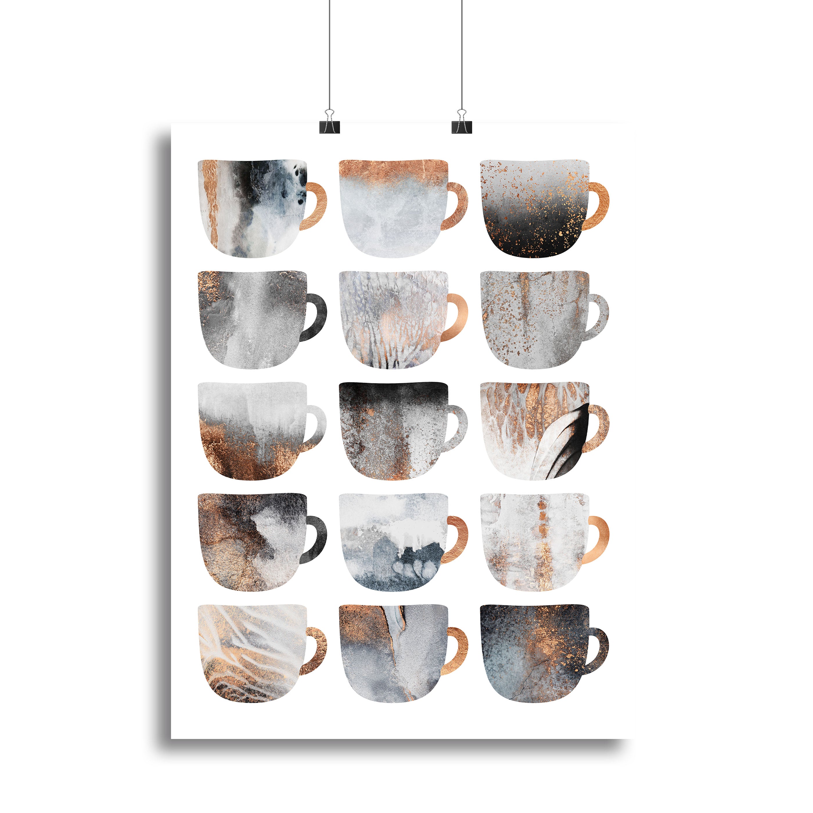 Dreamy Coffee Cups Canvas Print or Poster - Canvas Art Rocks - 2