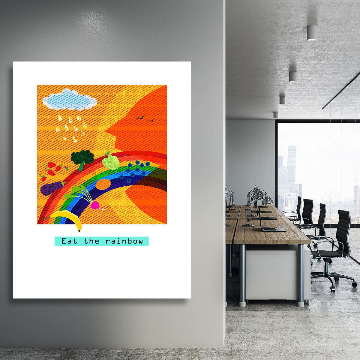 Eat the rainbow Canvas Print or Poster - 1x - 3