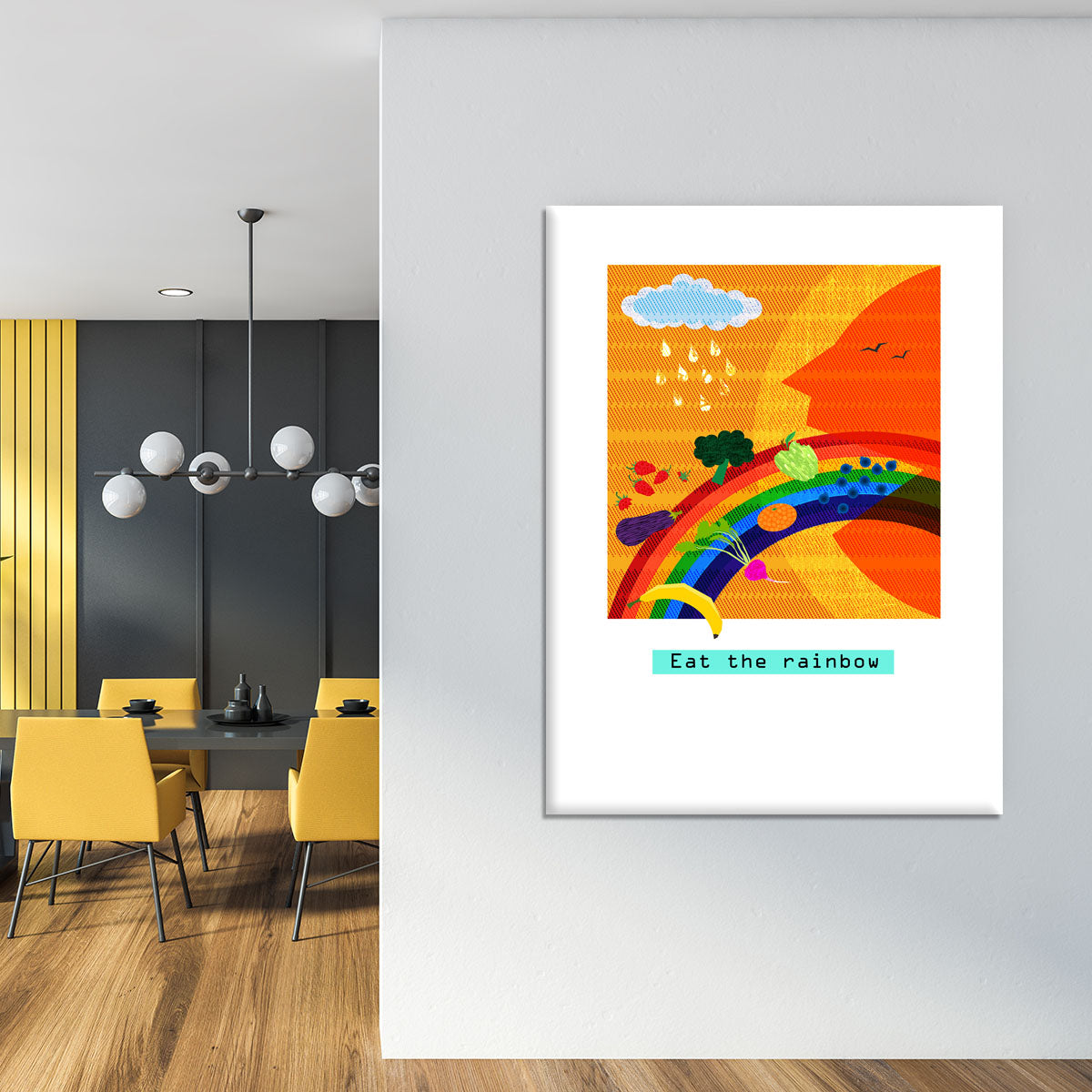 Eat the rainbow Canvas Print or Poster - 1x - 4
